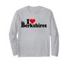 I LOVE HEART THE BERKSHIRES Massachusetts Connecticut Long Sleeve T-Shirt