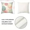 Floral Patterned Cushions Pastel Color Geometric Decor Polyester pillowcase, sofa decorative cushion cov Headboard Pillow