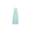 Travel shadow green backless neck sling chest pad dress women's summer Sanya seaside vacation beach dress super fairy wear