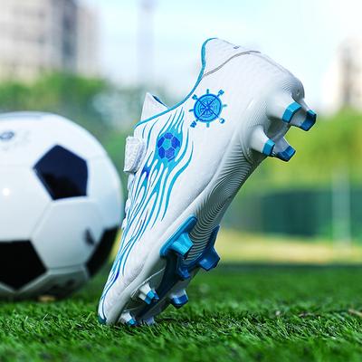 Children's Football Shoes Boys Velcro Broken Nails Sports and Leisure Professional Training Shoes Spikes Grass Actual Combat Shoes Women