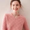 Women’s Heavy Knit Wool V-Neck Sweater – Long Sleeve, Loose Fit, Cashmere Blend, Age-Defying Style