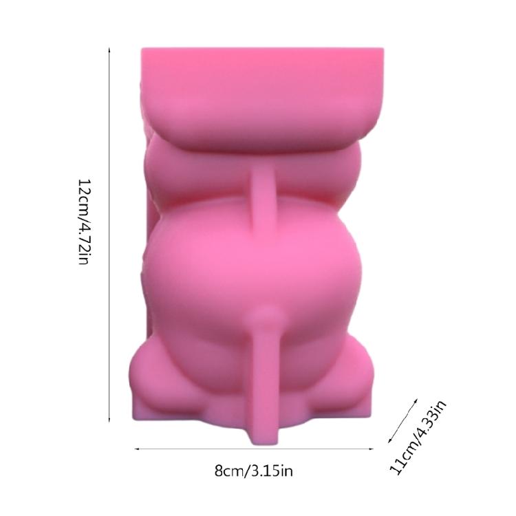 Bear Backpack Shape Mold Pen Holder Silicone Molds Durable Epoxy Resin Moulds