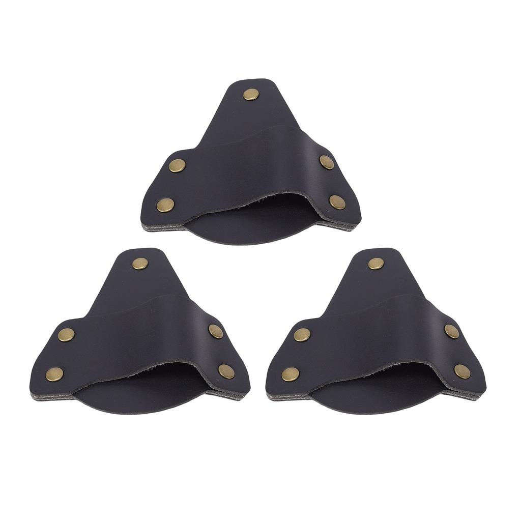 3 Pcs Flashlight Suitable for PolyTac 88850 Flashlight PU Leather Belt Holder