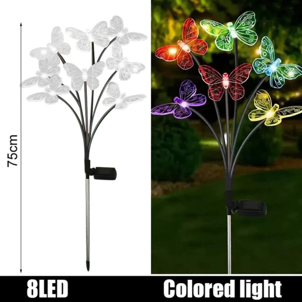 New Solar  Light Outdoor Waterproof   Lawn Lights Garden Sunlight Powered Landscape Lights Garden Decor Lamp 2 Modes