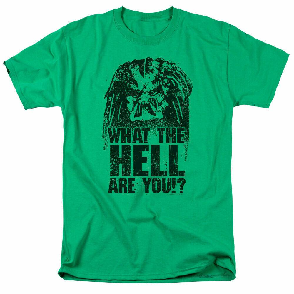 Predator What Are You T Shirt Licensed Sci-Fi Alien Movie Retro Kelly Green XXXL
