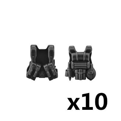 MOC US Soldiers Figure Vest Building Blocks Military Tactical Armor Army Bricks Weapons Accessories Toy Children J023