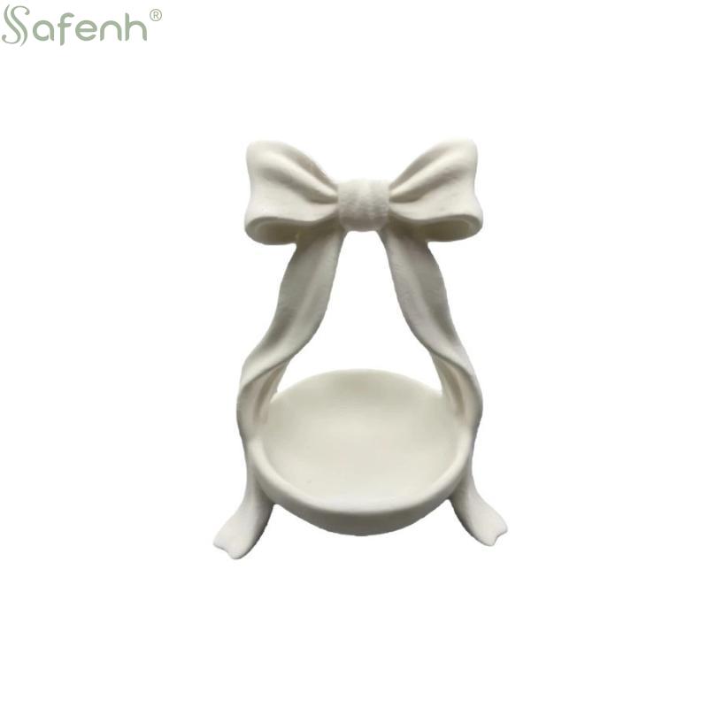 Bow Shaped Jewelry Storage Tray 3D Design for Rings Earrings Decorative Organizer for Living Room Bedroom Tabletop