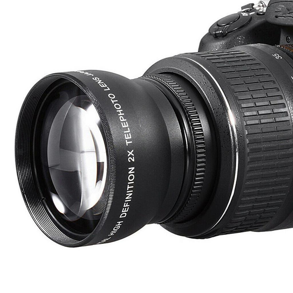 52mm telekonvertor s 2násobným zvětšením HD teleobjektiv pro 52mm fotoaparát