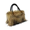 2025 Luxury New Design Women's Faux Fur Handbag Winter Soft Warm Bag Girls Fluffy Large Capacity Tote bag High Quality Fur Purse