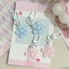 10Pcs Resin Sakuras Keyring Charm Cherry Blossoms Pendant Keychain Stylish Flower Key Accessory for Everyday Use