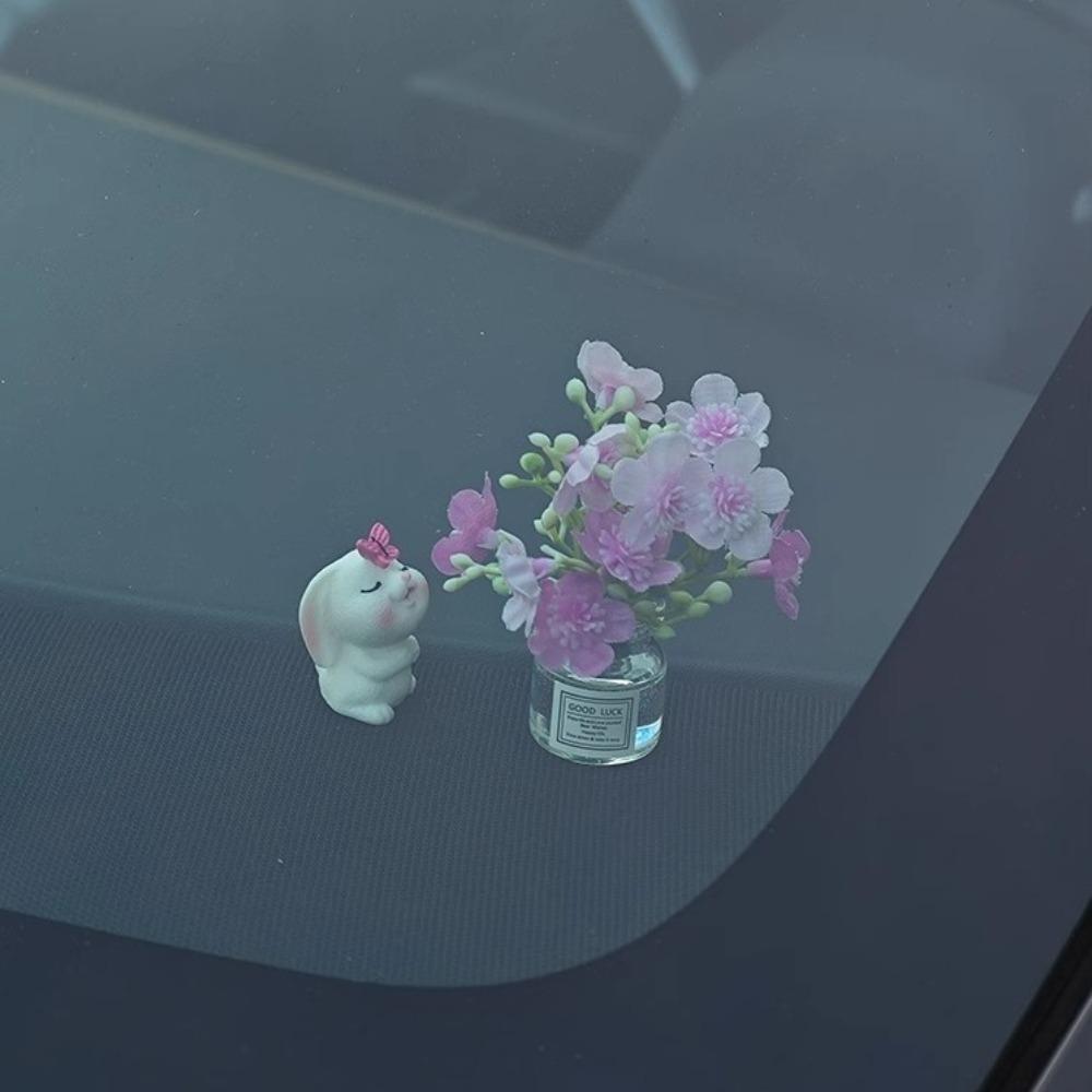 Mini Console Decoration Ornaments Micro Landscape Car Rearview Mirror Ornaments  Car Gifts