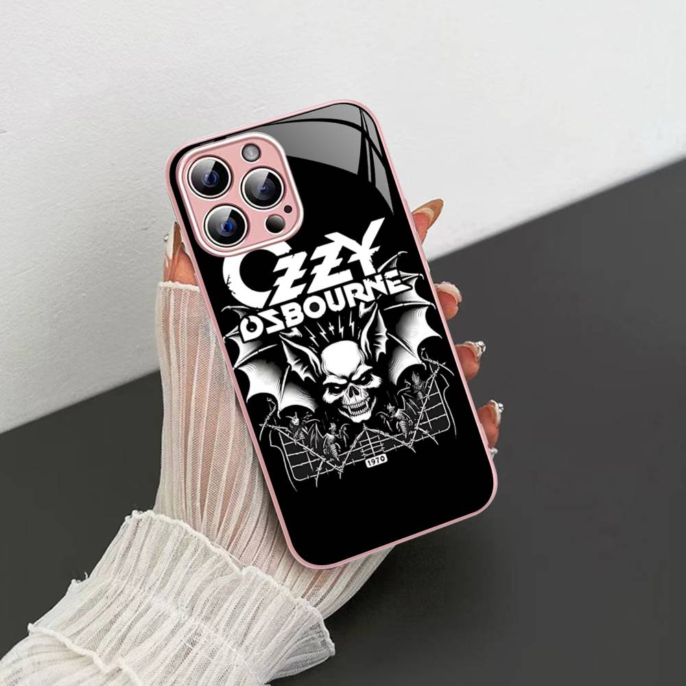 Retro Band O-Ozzy O-osbourne Fashion Tempered Glass For Iphone 14 13 12 11 Pro Mini XS MAX 14Plus X XS XR Cover