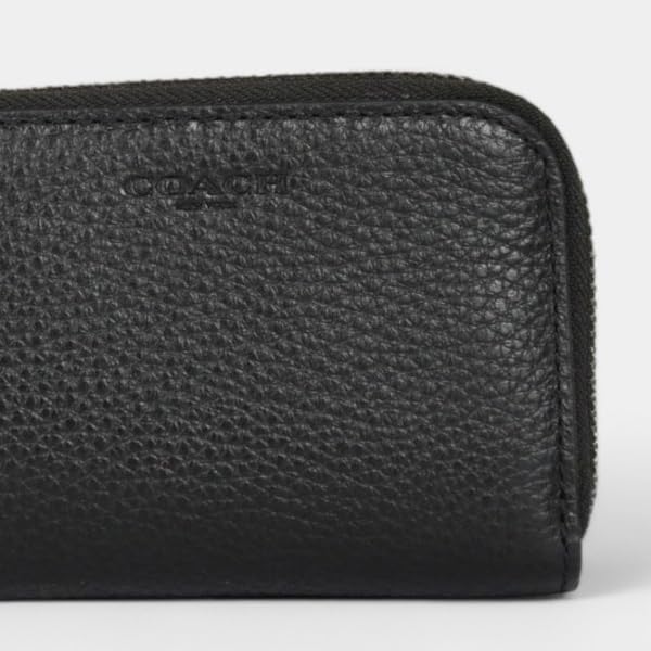 Coach Men's Key Case CW358 QBBK (Black) [Outlet]