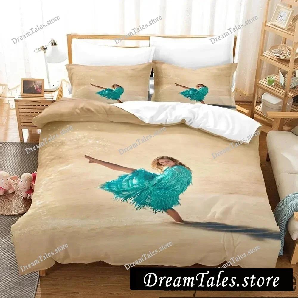 Exquisite 3D Miley Cyrus Singer Wallpaper Print Bedding Set Duvet Cover Comforter Bed Youth Kids Girls Boys Gift741