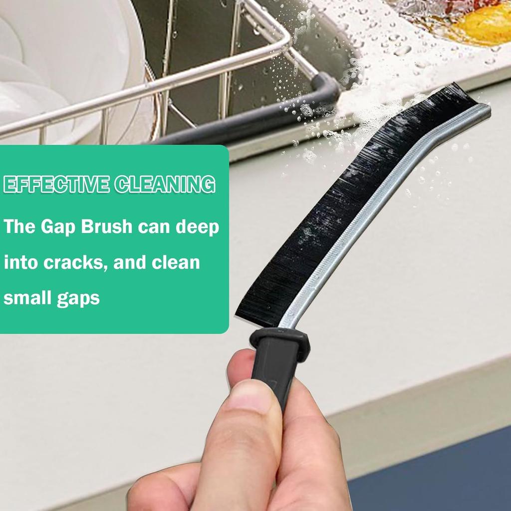 5 Pcs Crevice Cleaning Brush Multifunctional Hard Bristle Gap Cleaning Brush Tool, Gap Brush Suitable for Bathrooms, Kitchen Surfaces, Windows Groove