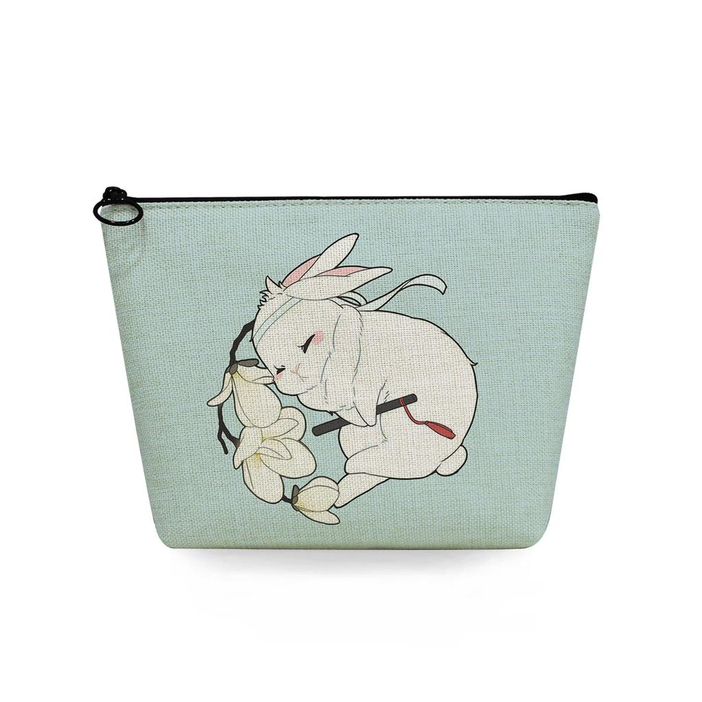 Women Cute Rabbit Print Cosmetic Bag Toiletries Organize Travel Storage Case 6790