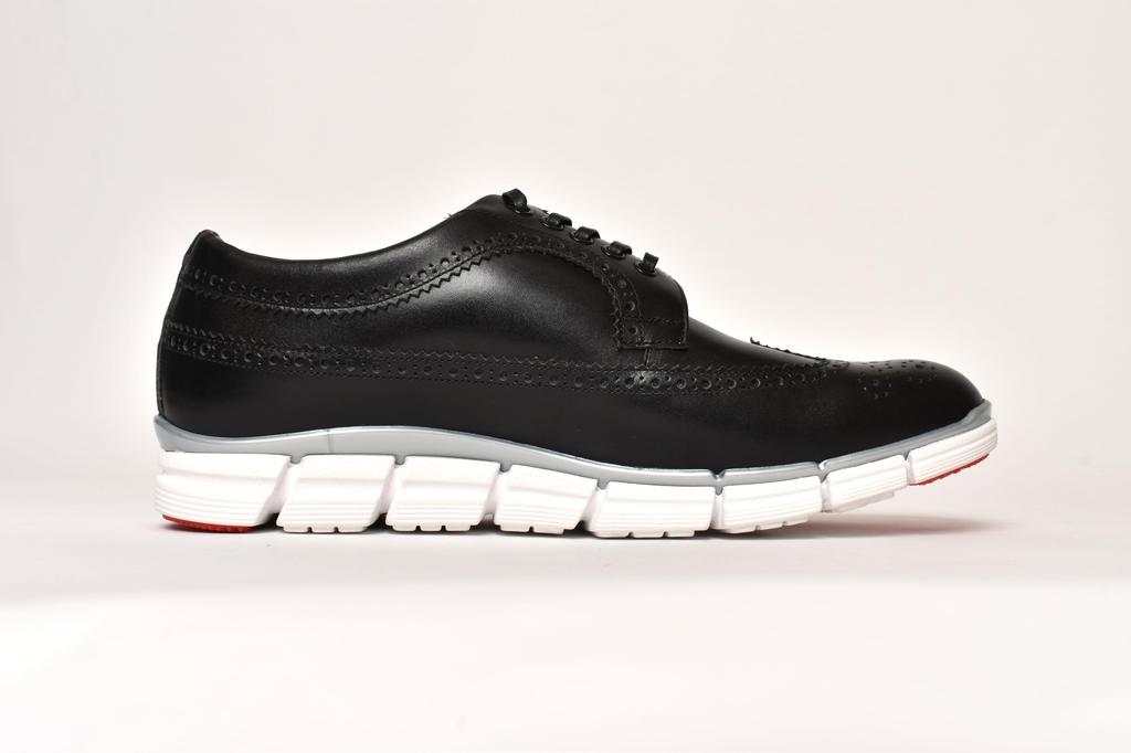 Leather Shoes Sneakers Made in Japan Casual Shoes Wing Tip Genuine Leather Easy to Walk Black cm [Hiroshitsubouchi] [HTO-0210] [HTO-AD05] Men's 26.0