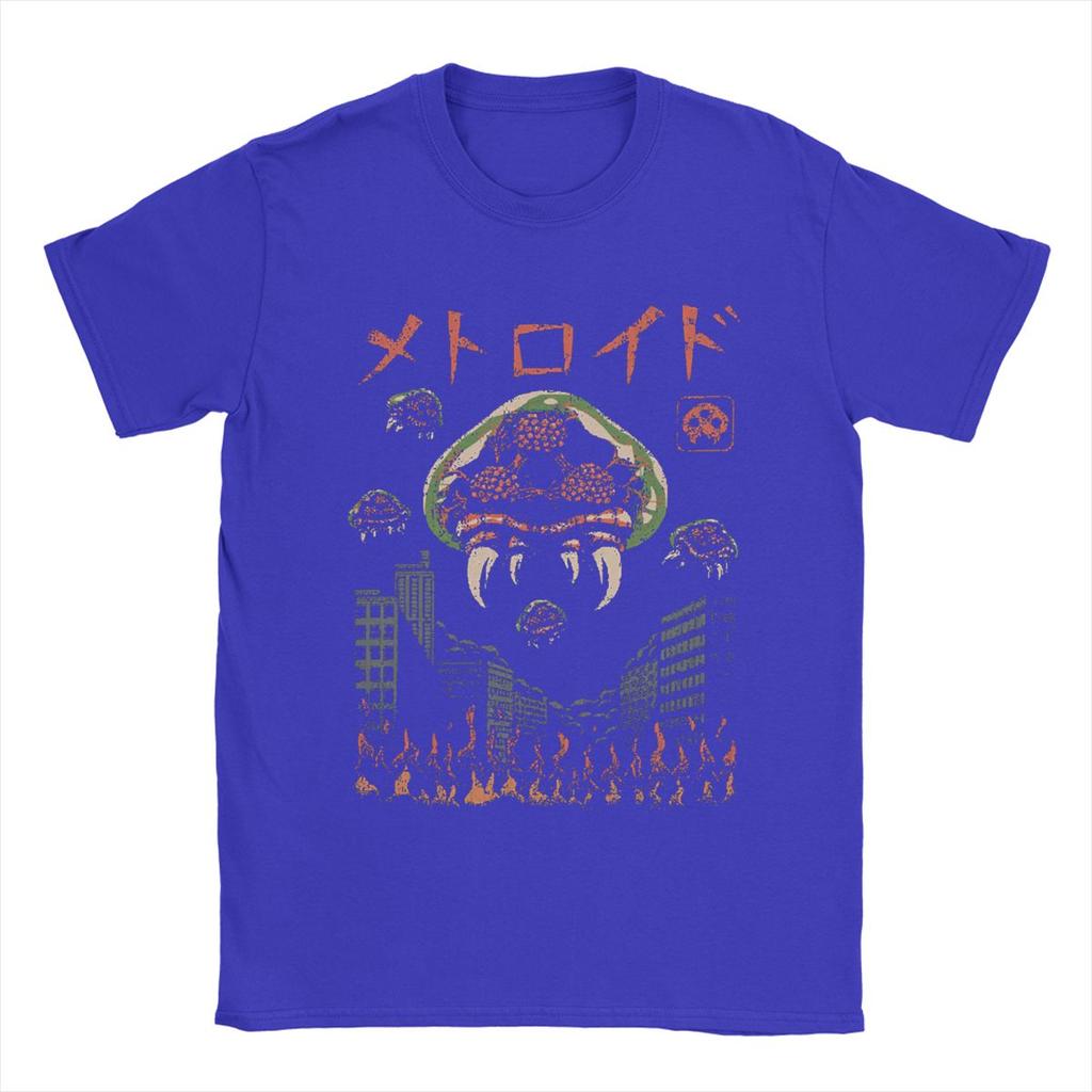 Tricou Super Metroid parazit Kaiju pentru bărbați joc creativ bumbac pur tricou mânecă scurtă tricouri grafice imprimate topuri