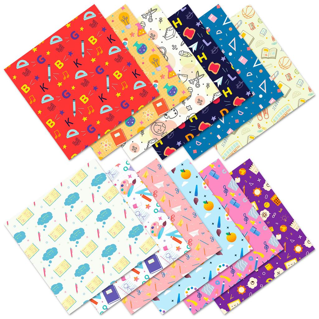 12 Teachers' Day Material Paper-Cut Gift Outer Packaging Backing Scrapbook Card Personalized Handbook