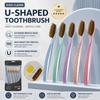 5Pcs Curved Handle Soft Hair Toothbrushes Deep Cleaning Adults Oral Care  Home Travel Hotel