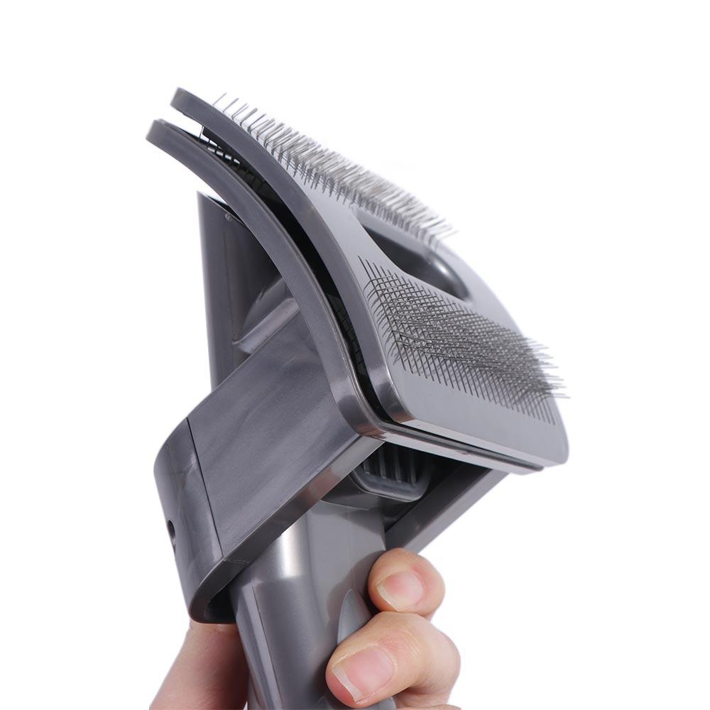Grey Pet Vacuum Cleaner Brush Removable Pet Bed Brush Pet Fur Hair Vacuum Groomer Cats