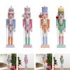 Nussknacker Figur Weihnachten Nussknacker Figur Tischmittelstück Weihnachtsdekoration Holz Nussknacker für Geburtstag Zuhause Weihnachten