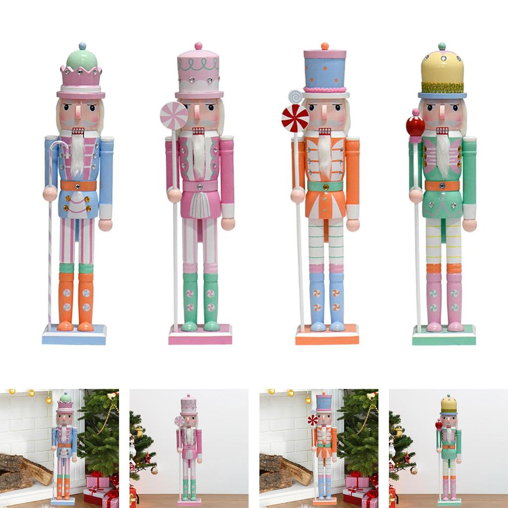 Nussknacker Figur Weihnachten Nussknacker Figur Tischmittelstück Weihnachtsdekoration Holz Nussknacker für Geburtstag Zuhause Weihnachten