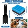 Grill Plate Cleaning Sponge 12207 Grill Cleaning Sponge with Grooves Grill Cleaner Replacement Sponges for Indoor Outdoor Grill