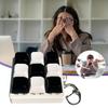 Keyboard Keychain Toy Portable Keyboard Stress Reliever Black White Keyboard Fidget Toy 9 Clicker Keychain for Stress Relief Portable Decompression