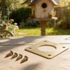 Metal Entrance Plate Birdhouse Protector Rust-resistant Coating