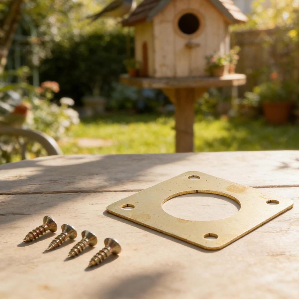 Metal Entrance Plate Birdhouse Protector Rust-resistant Coating