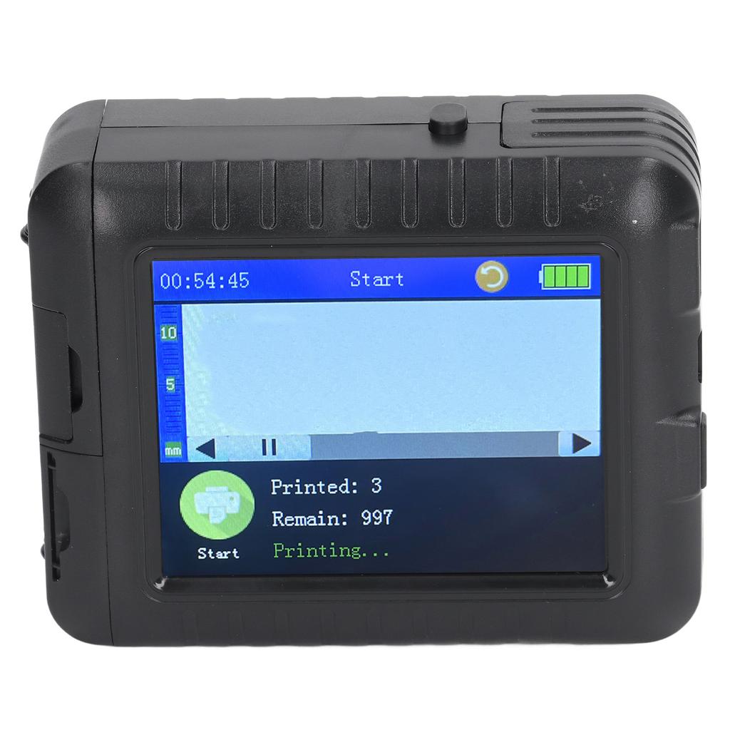 Handheld Inkjet Printer Gun Portable Mini Smart 3.5in HD Touch Screen Multi Language with Black Ink