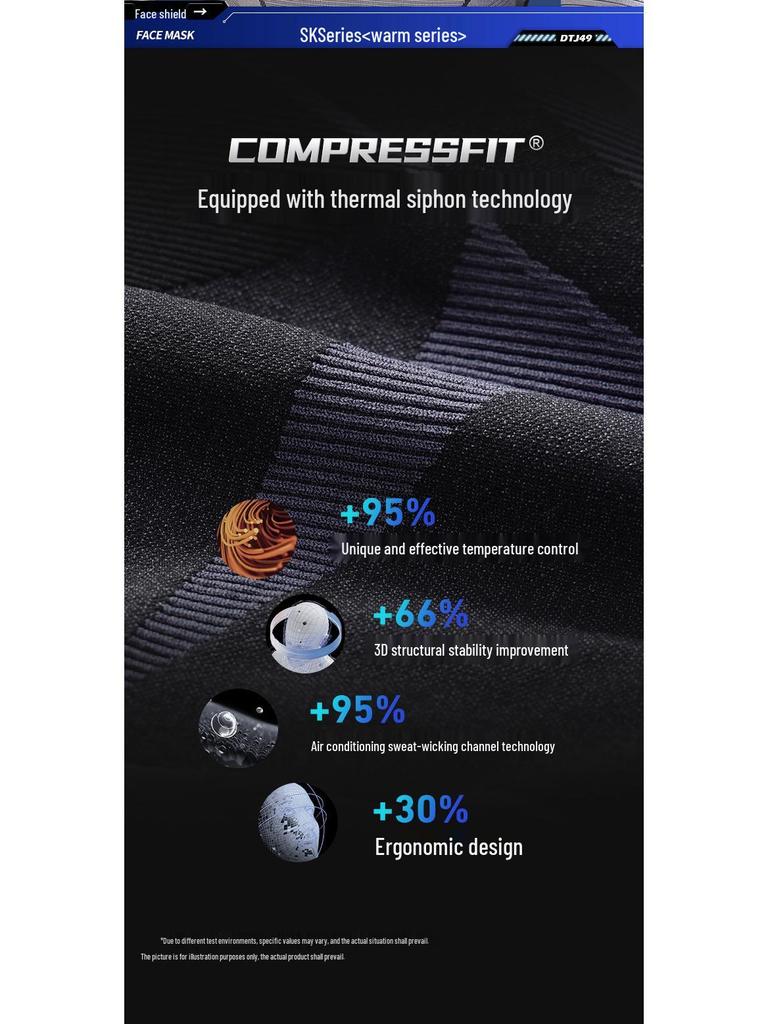 DTJ49 Unisex Windproof Ski & Motorcycle Balaclava - Warm Neck & Face Protection for Autumn/Winter