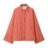 Autumn new, European and American style plaid lapel lace-up cloak splicing loose coat
