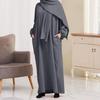 XG2057 Women's Hooded Long Robe Dress - Middle Eastern & Turkish Style