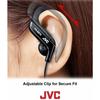 Ecouteurs Clip Sport Ajustables Finition Bleue, Résistant Aux Éclaboussures, Bass Boost