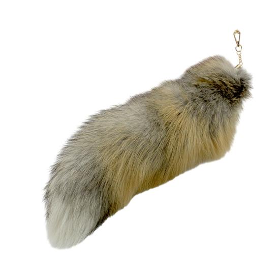 Extra velká falešná klíčenka Fox Tail Velká imitace Fox Tail Přívěsek na klíče Ozdoba Snadné připevnění k taškám Batohy Cosplay doplněk