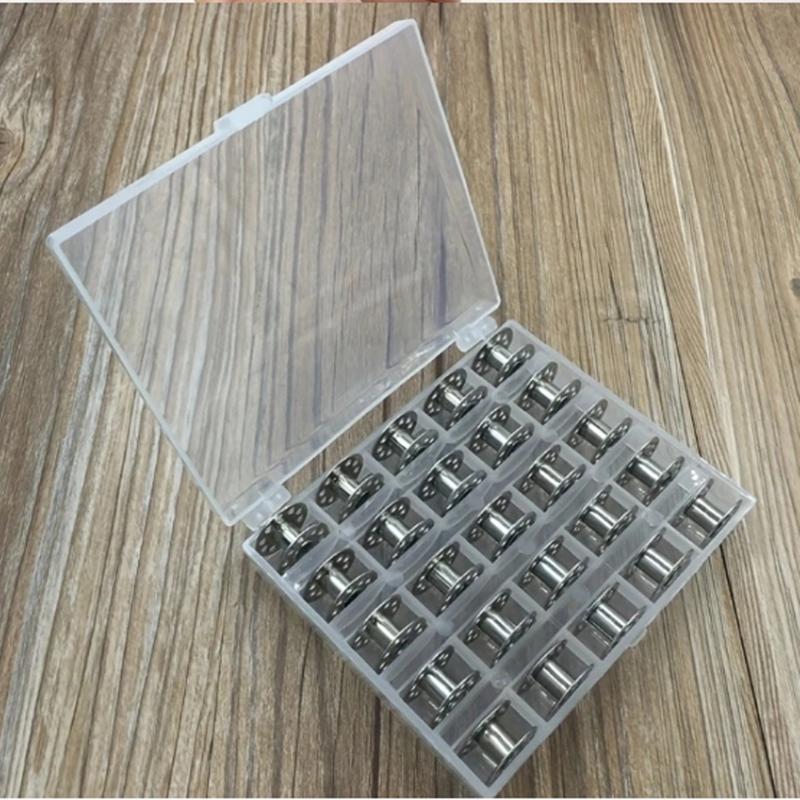 

25 шт./набор пустых шпулек, пластиковый кейс для хранения шпулек швейной машины с нитками, инструменты для шитья