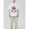 Christmas T Shirt Black Santa Claus with Sunglasses Bizzmas Print for Holiday Party