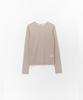 J By Lara See-Through Mesh Signature T-Shirt_Beige