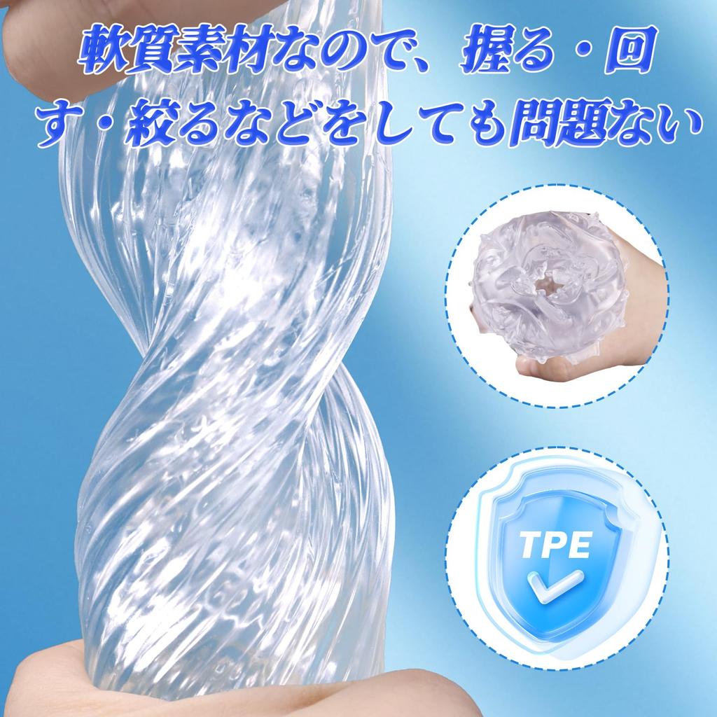 Transparent Penetrating Onahole Transparent Fully Popular Small Realistic Adult Masturbation Highly Easy to Adult Toy Onahole, [See, Feel, Pleasure,