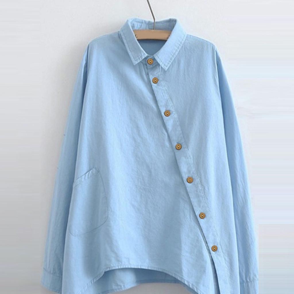 

Женские повседневные модные однотонные рубашки с длинным рукавом L