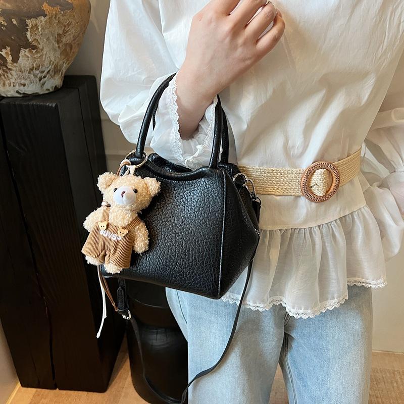 High-end Women's Bucket Bag Solid Casual Pu Leather Shoulder Bags Trendy Large Capacity Handbags Korean Versatile Crossbody Pack