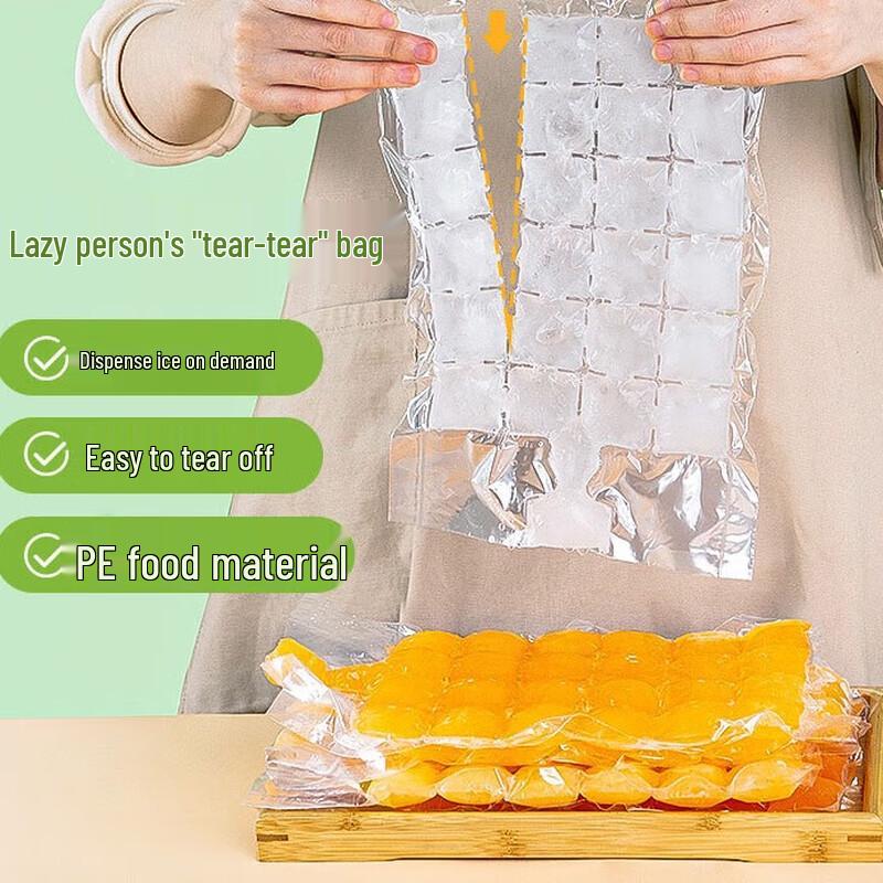 Disposable Self-Sealing Ice Cube Bags