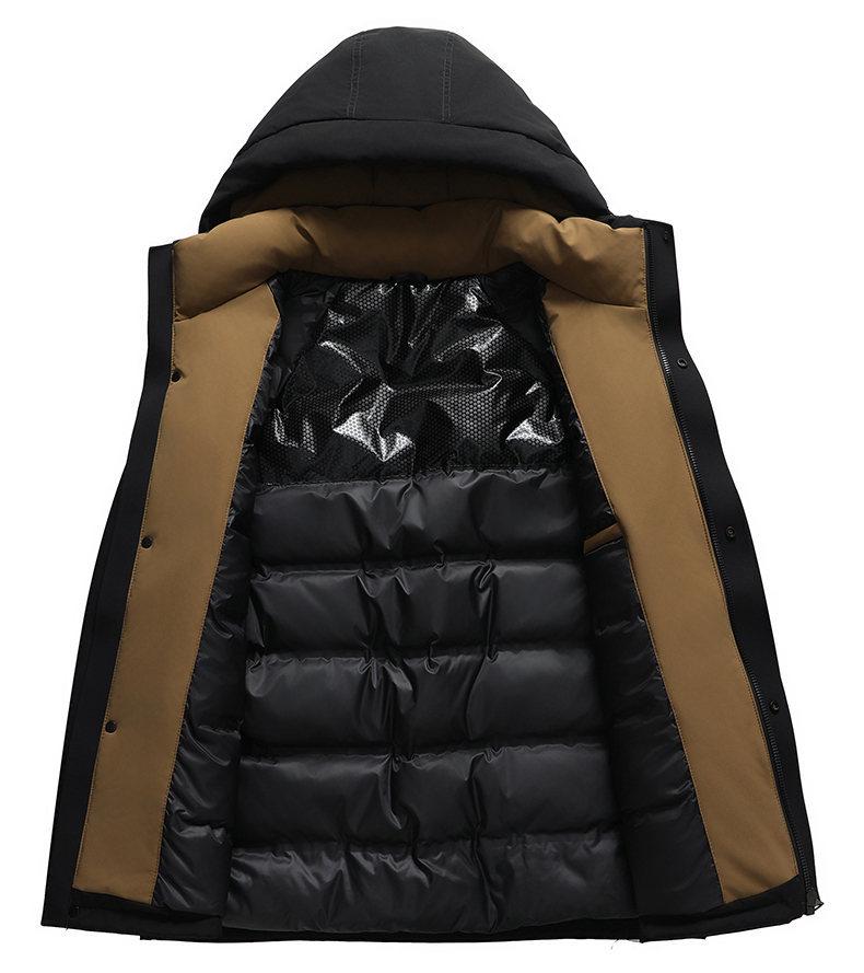 Men's Winter Waterproof Down Jacket: Fashionable, Lightweight, Luxury Outdoor Workwear for Mountaineering & Casual Wear