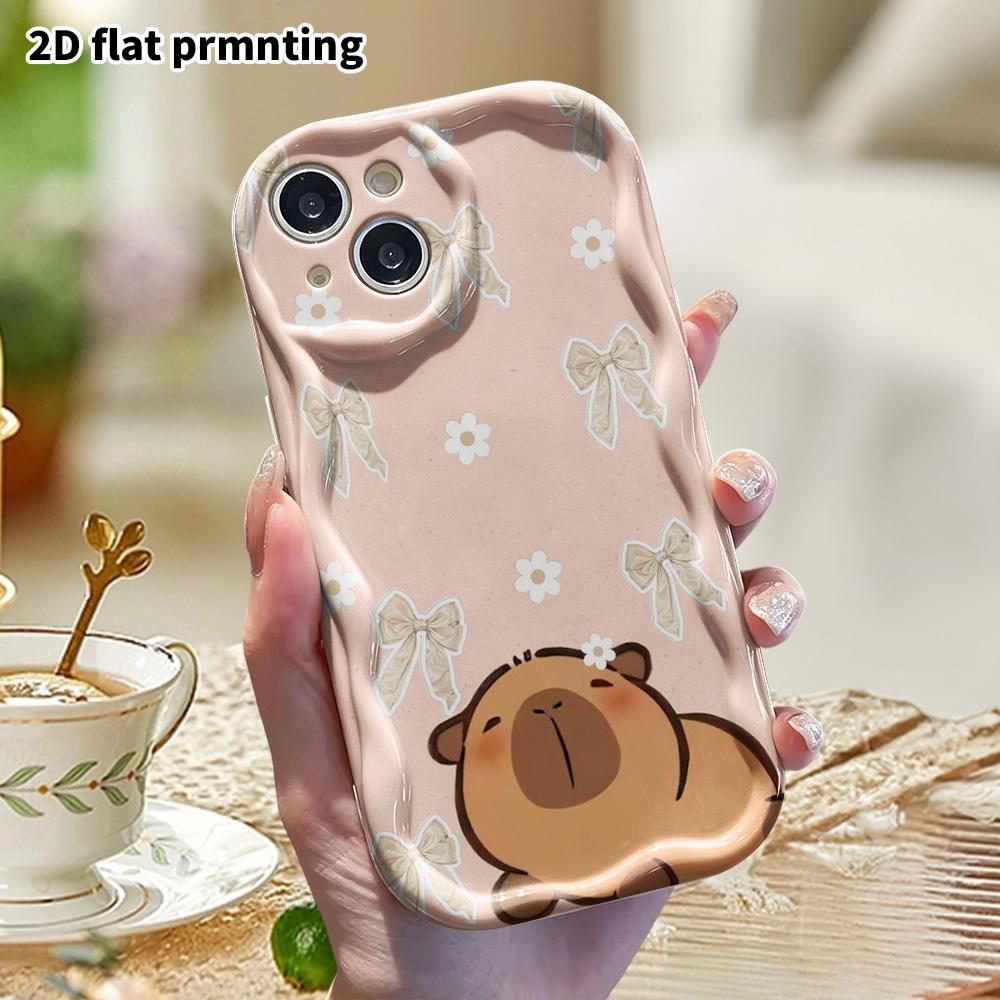 Phone Case: 2D Flat, Suitable for iPhone 18, 17, 16, 15, 14, 13, 12 Pro Protective Case, Phone Decoration, Light Pink Texture, Perfect Christmas and H
