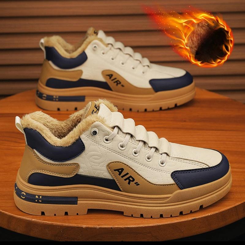 

Модные зимние новые мужские повседневные зимние ботинки с теплой и мягкой спортивной обувью 44 хаки