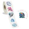 Cartoon Dolphin Swirl Stickers (500 Sheets) - Perfect for Journals, DIY Notebooks, and Children's Decorations