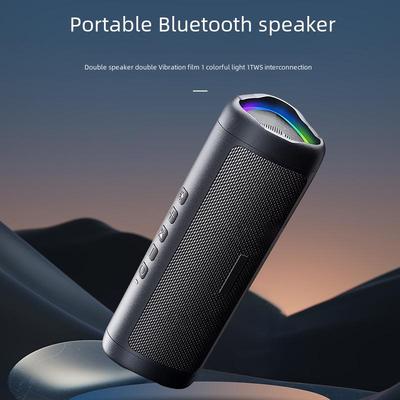 Cerberus Bluetooth 5.3 Portable TWS Speaker with Colorful Lighting & HD Call, Waterproof