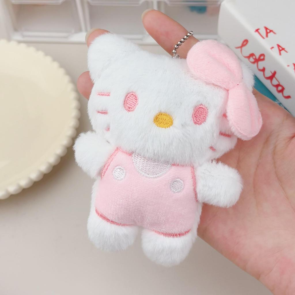 Hello Kitty Kitten Plush Keychain Charm